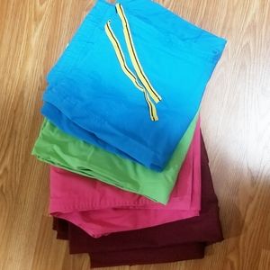 Set of 4 scrubs pants, medium tall